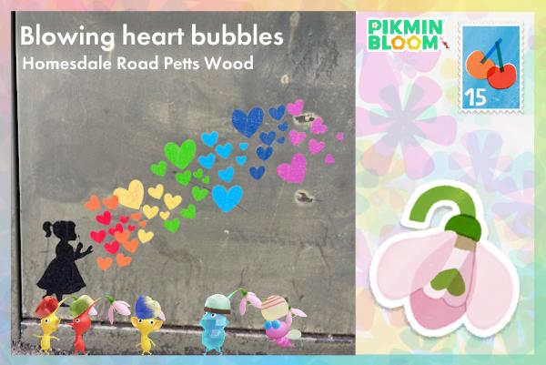 Blowing heart bubbles